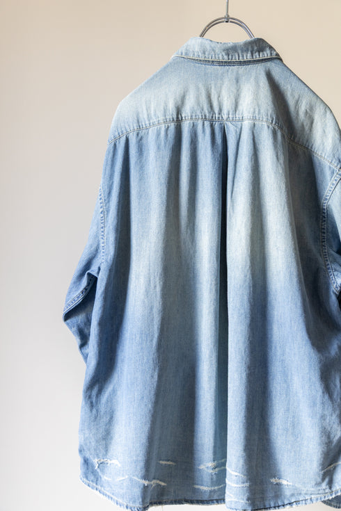 【THE JEAN PIERRE】"Grunge Denim Shirt"